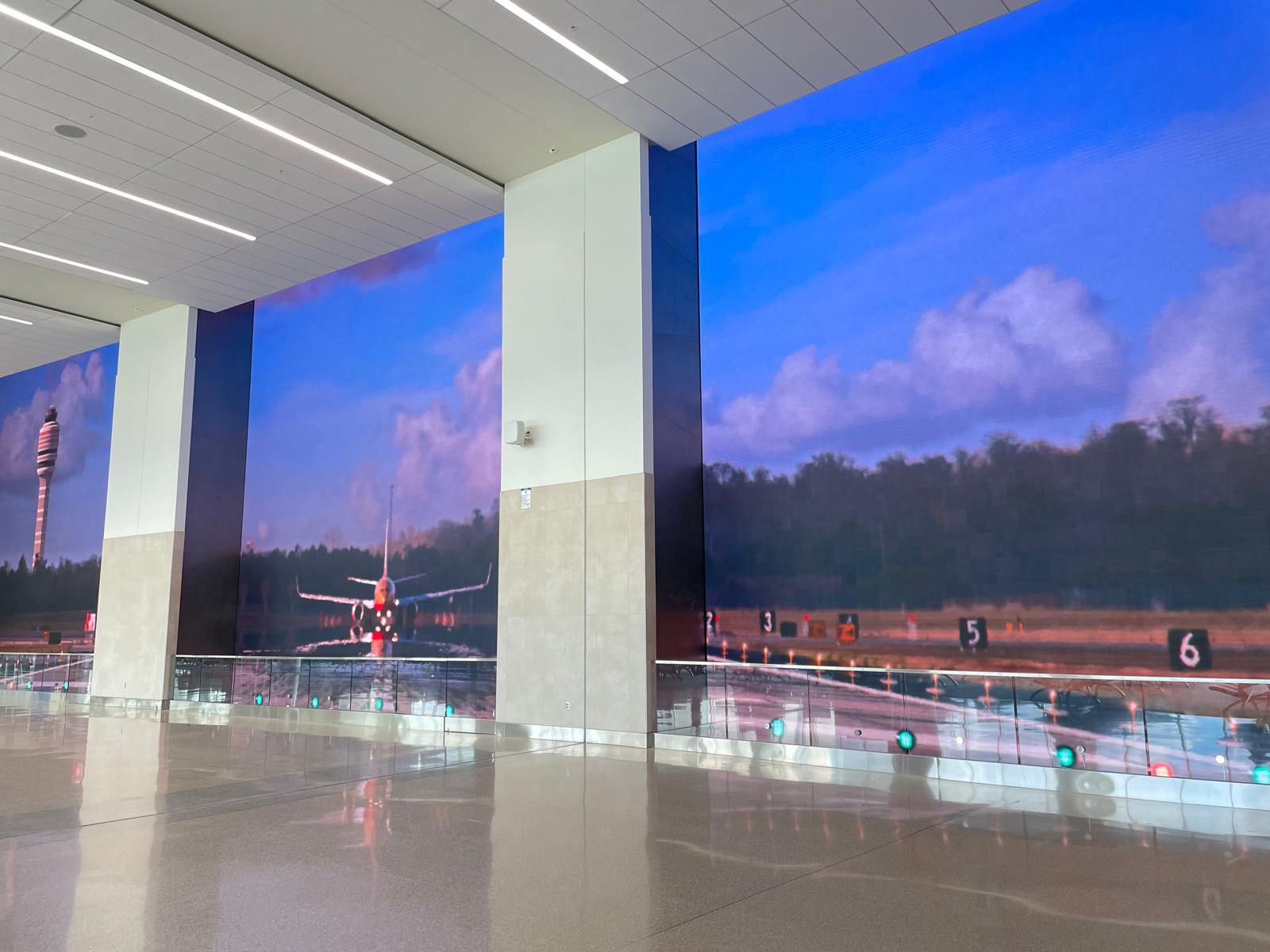 SACO large-format LED video display maintenance at Orlando International Airport